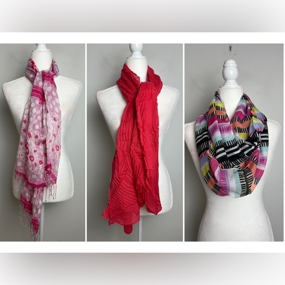 Unbranded Accessories - Unbranded Bundle (3) of Summer Lightweight Pastel Scarves